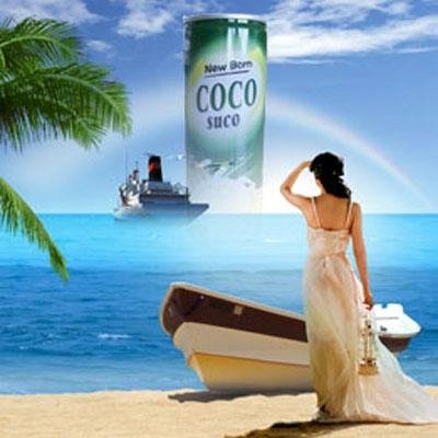 can packed 240ml coconut water beverage drink