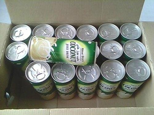 can packed 240ml coconut water beverage drink 5
