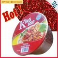 90g hot flavor instant noodles in bucket