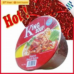 90g hot flavor instant noodles in bucket 