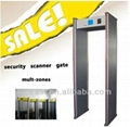  walk through metal detector for security inspection with 6 zones 