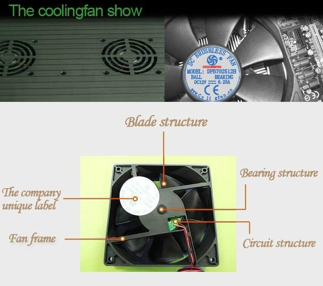 254*89mm 24v 48v 2800RPM dc axial cooling fan 2