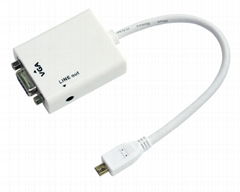 Micro HDMI To VGA cable 