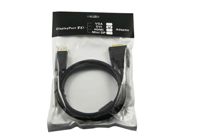 Double Color Braid DP M to DVI M Cable 1.8M 