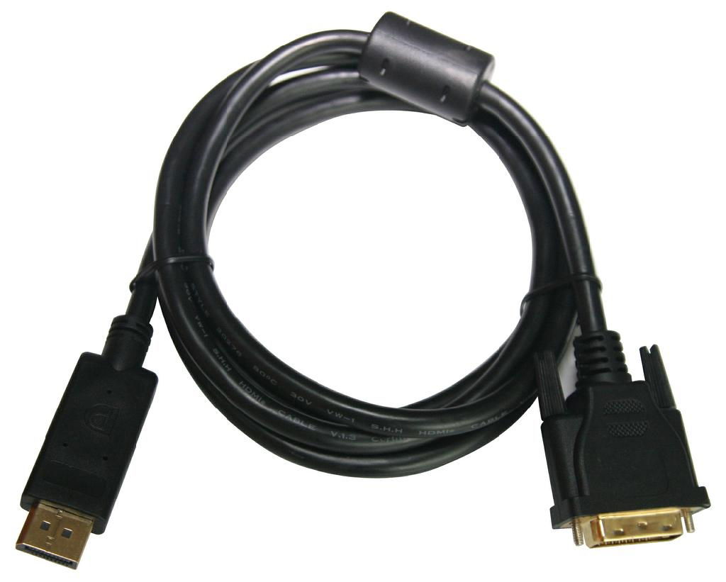 Double Color Braid DP M to DVI M Cable 1.8M  3