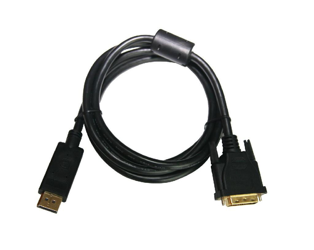 Double Color Braid DP M to DVI M Cable 1.8M  4
