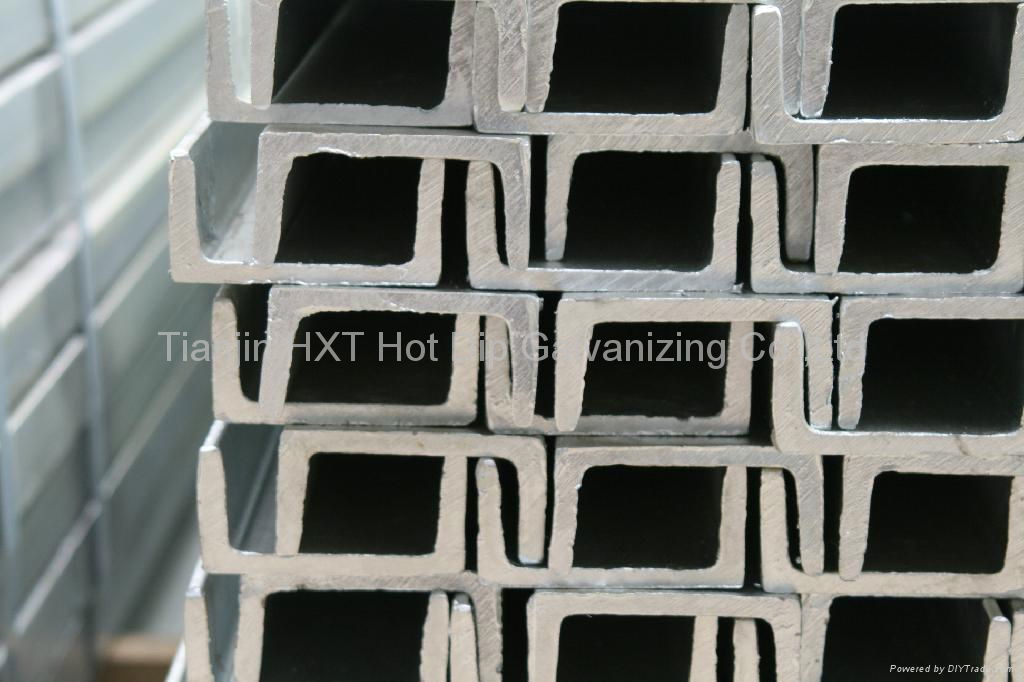 Hot dip galvanized steel channels 2