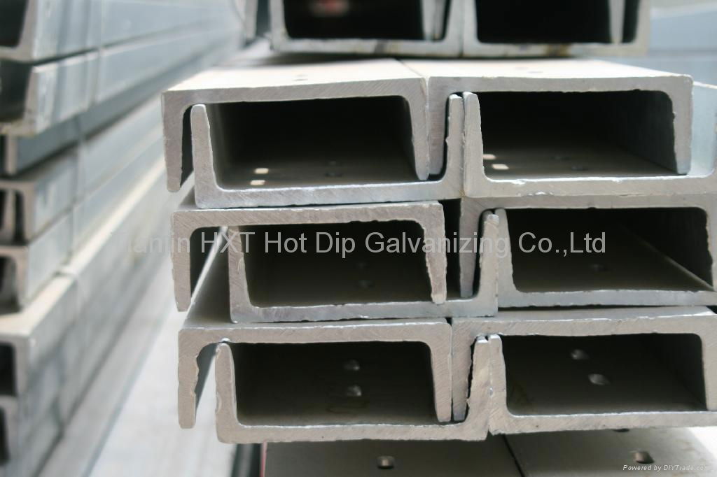 Hot dip galvanized steel channels 3