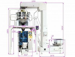 SK-420D Combined Weighing Full Automatic Packaging Machine System