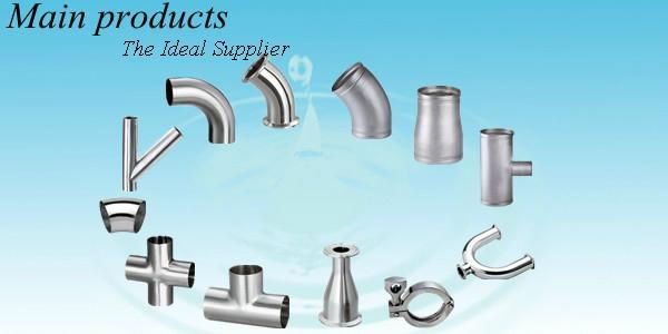 Stainless steel Pipe Fittings Sanitary butt welding elbow inch2/1''-6'' 5