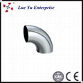 Stainless Steel Pipe Fittings Sanitary 3A 90 degree Elbow SR