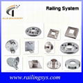 stainless steel flange for railing post 1