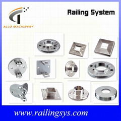 stainless steel flange for railing post