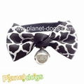 Leopard dog bow tie 1