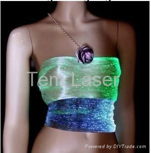 Optical fiber LED light Bra for club performance fashion show Singular dressSho