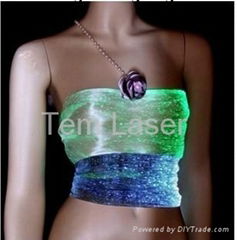 Optical fiber LED light Bra for club