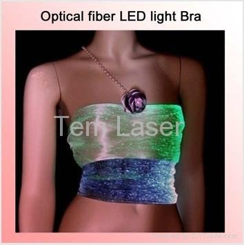 Optical fiber LED light Bra for club performance fashion show Singular dressSho 2