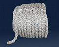 Nylon multifilament mooring ropes