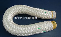 Double braided  fibre rope