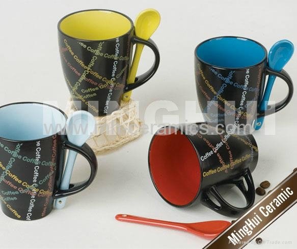 Liliing stoneware coffee mugs 2