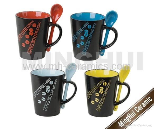 Liliing stoneware coffee mugs 3