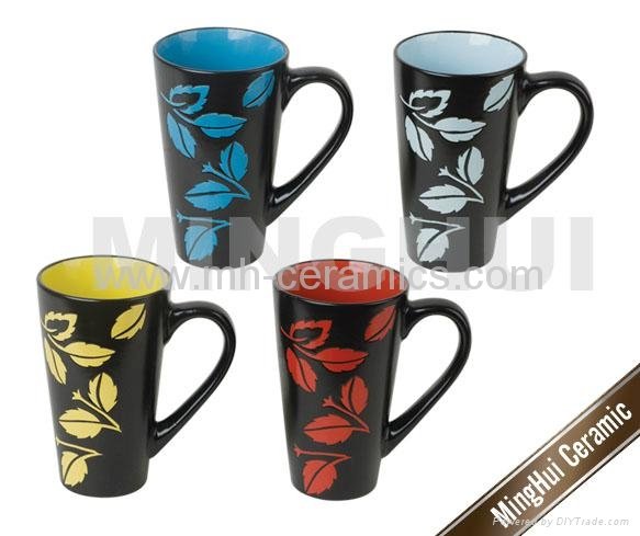 Liliing stoneware coffee mugs 4