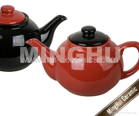 Teapots full sets with 6 different color teacups 2