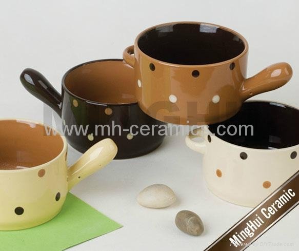 Minghui two handles soup mugs 4