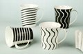 ceramic coffee mugs with silk screen printing design 1