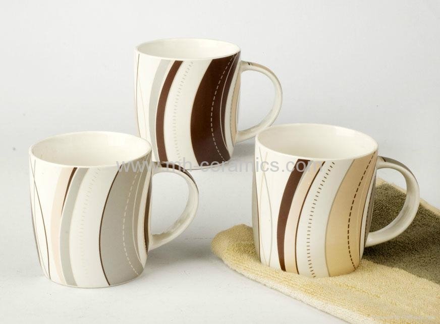 ceramic coffee mugs with silk screen printing design 3