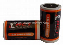 ACT 3.6v primary lithium battery er34615m 