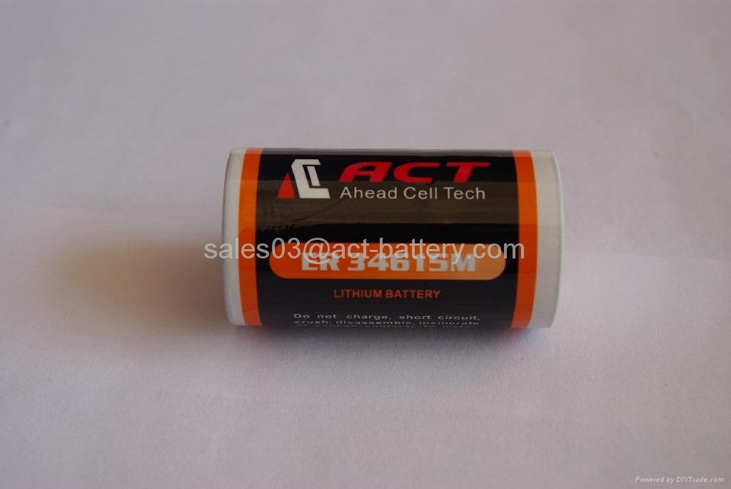ACT 3.6v primary lithium battery er34615m  3