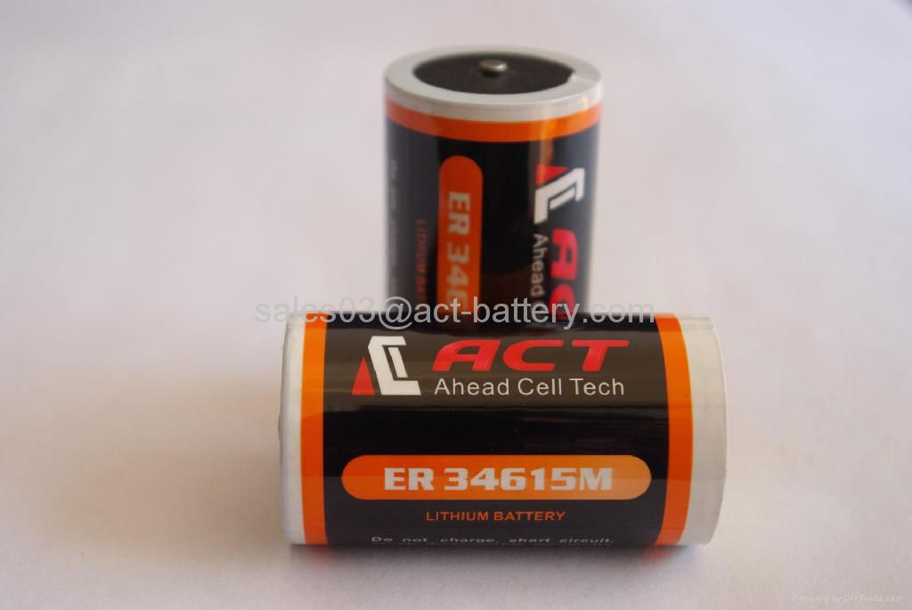 ACT 3.6v primary lithium battery er34615m  4