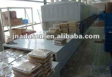 Industrial continuous microwave fast food heating equipment 