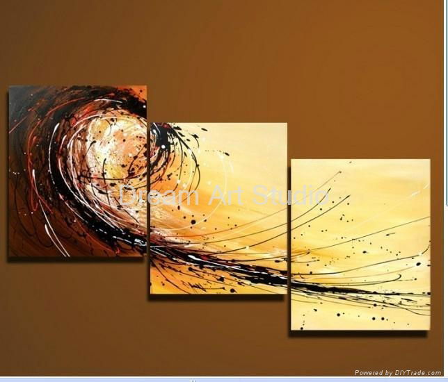 Abstract modern framed oil painting on canvas 2