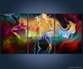 Abstract modern framed 3 pieces canvas