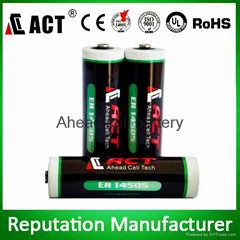 ACT ER14505H 3.6v AA lithium battery for gps system