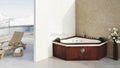 Monalisa bathroom corner bathtub with