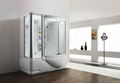 Monalisa white steam shower room with jacuzzi M-8250