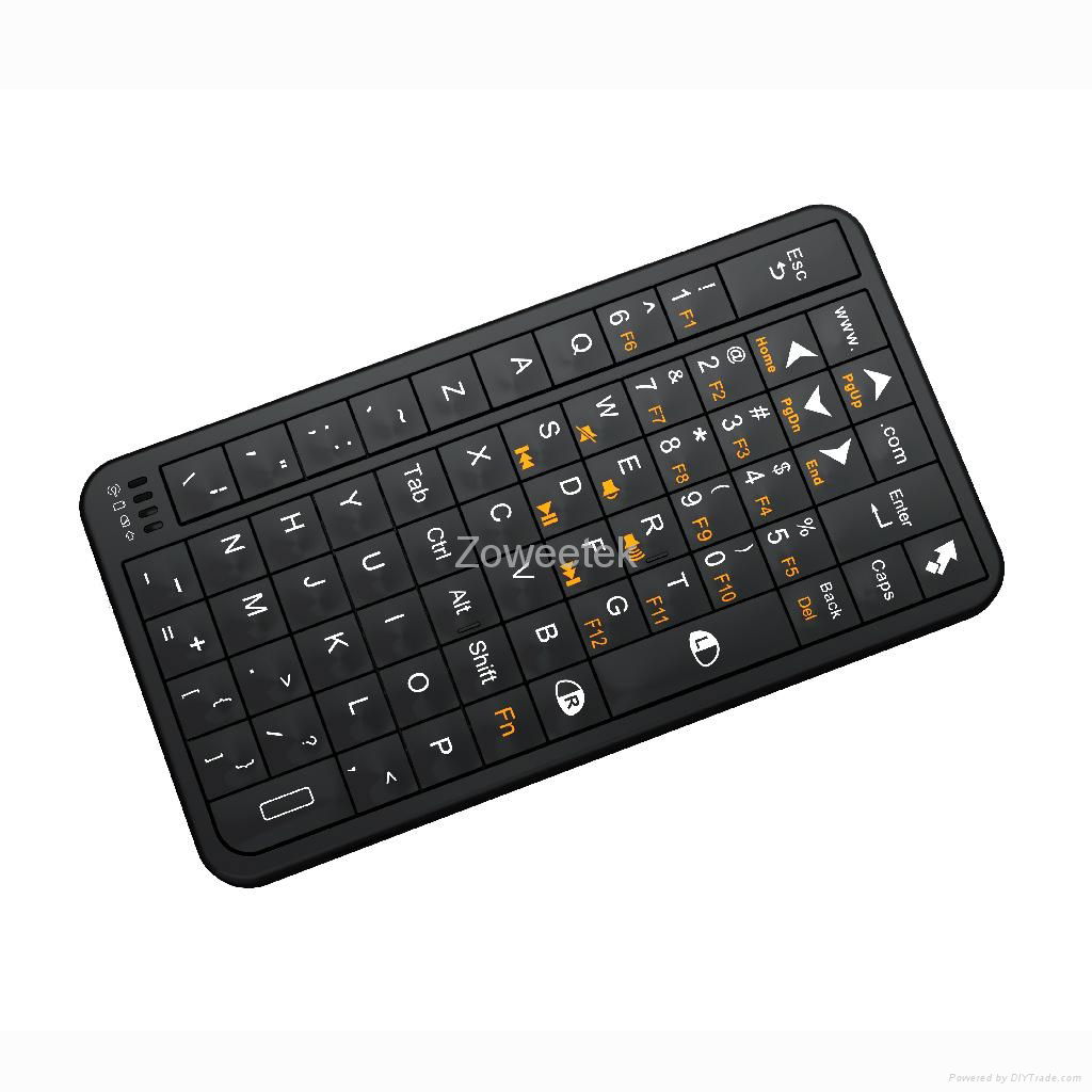 Qwerty Keyboard Mini Wireless Keyboard With Fly Mouse For Google TV 3