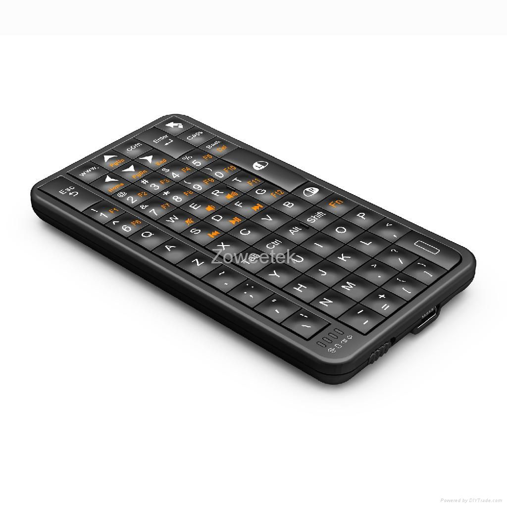 Qwerty Keyboard Mini Wireless Keyboard With Fly Mouse For Google TV 4