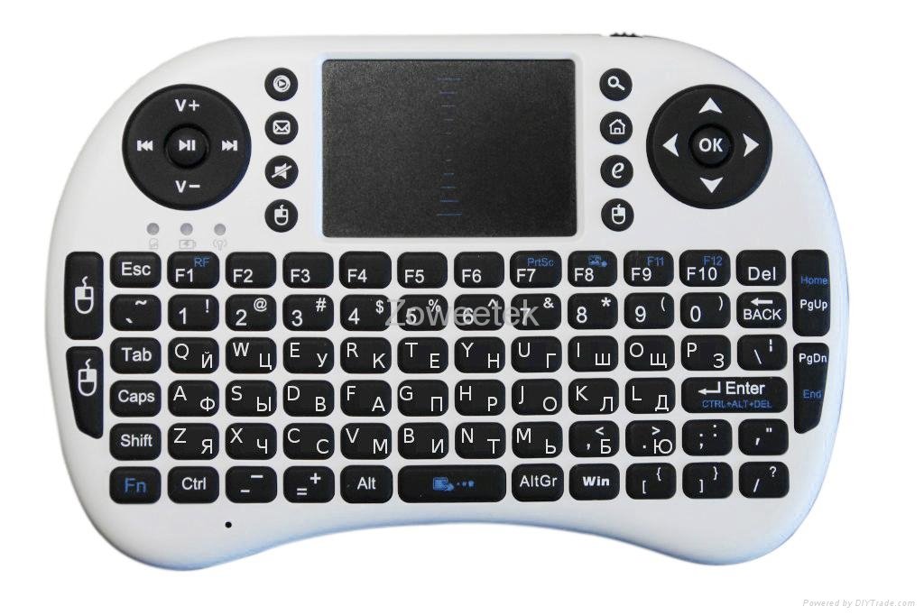 Popular Design For Small Keyboard Mini Wireless Keyboard With TPU Keys 2