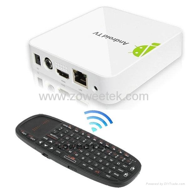 Wireless Bluetooth 3.0 Keyboard with Laser Pointer for Google TV  4