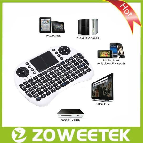 2.4G Ultra Mini Wireless Keyboard with Touchpad for Google TV   1