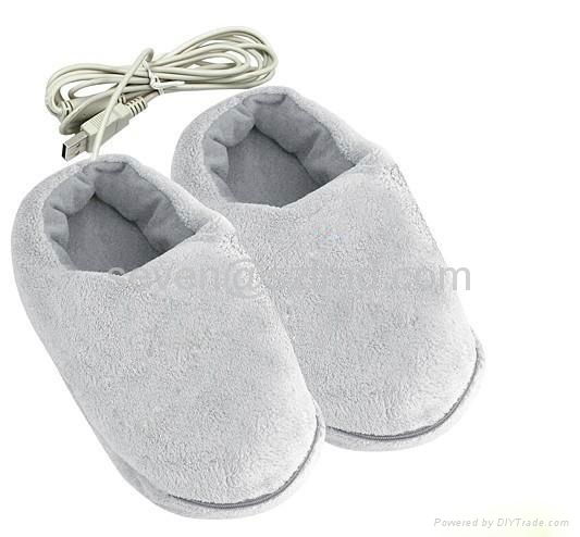 Fashionable Electric Heating shoes Foot warmer heat slipper heated shoes 2