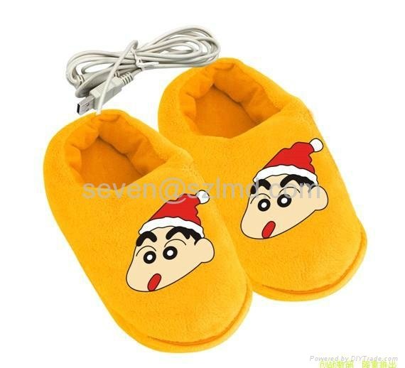 Fashionable Electric Heating shoes Foot warmer heat slipper heated shoes 4