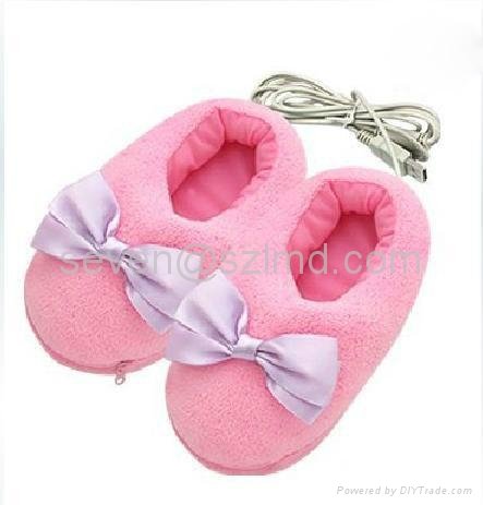 Fashionable Electric Heating shoes Foot warmer heat slipper heated shoes 5