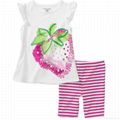 children sets T shirt with short sleeve 1