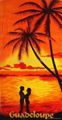 Sunset cotton beach towel