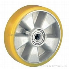 polyurethane wheel with aluminum center